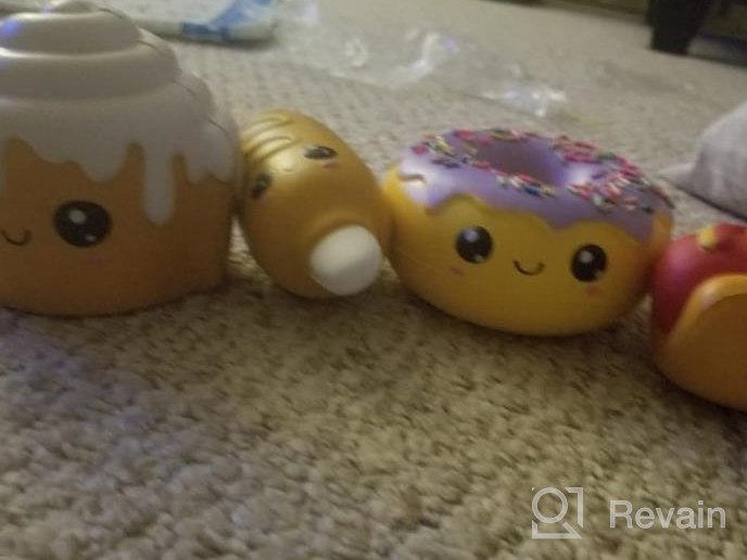 img 1 attached to Get Relief From Stress With Anboor Squishies Pizza, Cookies, Cake, And Fries – Soft, Slow Rising, Kawaii, And Scented Toy Set For Kids With Decorative Props review by Cornelius Reeves