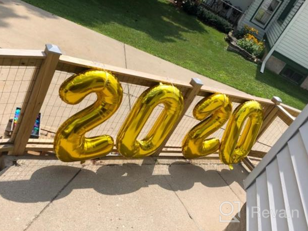 img 1 attached to 🎈 Reusable 40 Inch Blue Number Balloons for Memorable 1st, 2nd, 10th, 12th, 20th, 21st, 22nd Birthday Decorations review by Nigel Morris