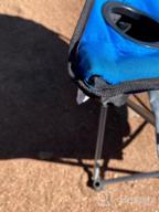 img 1 attached to Experience Ultimate Comfort With GigaTent Folding Camping Chair – Lightweight, Padded Seat With Back Support, Armrests And Carrying Bag! review by Keyone Brownlee
