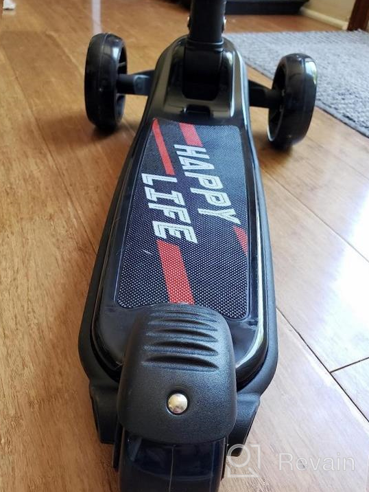 img 1 attached to 🛴 besrey Kick Scooter: Adjustable Height, LED Light Wheels, Extra Wide Deck - Perfect for Kids Ages 2-10! review by John Faxon