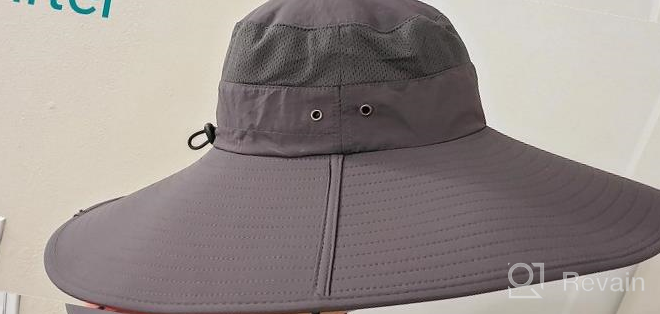 img 1 attached to Super Wide Brim Sun Hats For Men And Women - Ideal For Fishing, Hiking, Gardening, Lawn Work, Safari, Camping, And Outdoor Activities - HUAMULAN 6 Bucket Hat review by Diane Diaz