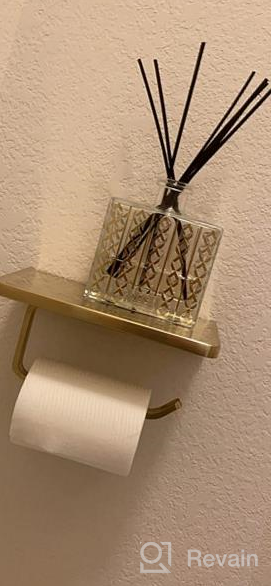 img 1 attached to Matte Black TRUSTMI Toilet Paper Holder With Phone Shelf | Wall Mounted Bathroom Storage & Tissue Dispenser review by Chris Laznovsky