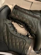 img 1 attached to Stylish And Durable: Katliu Women'S Lace-Up Military Combat Ankle Boots review by Tina Zeiher