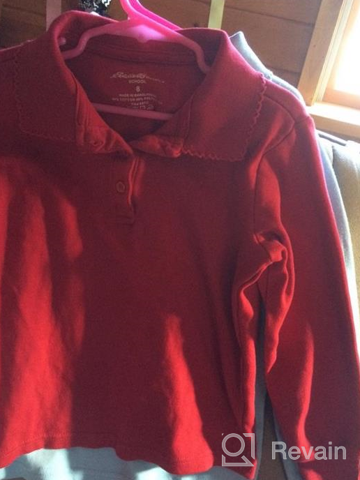 img 1 attached to Eddie Bauer Girls' Polo Shirt: Explore More Styles! review by Brandon Woods