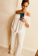 img 1 attached to 👗 Stylish KOH KOH Womens Long Pant Strapless Off Shoulder Pocket Jumpsuit – Fashionable One Piece Outfit review by Dave Moody