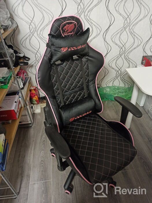 img 1 attached to Computer chair COUGAR ARMOR One EVA gaming chair, upholstery: imitation leather, color: black/pink review by Agata Konarska ᠌