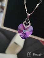 img 1 attached to Women's Heart Crystal Necklace - Elegant Gift Box Included - Dainty Pendant for Anniversary, Christmas, Mother's Day - Ideal Jewelry for Her review by Timothy Henry