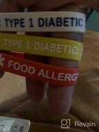 img 1 attached to 🔵 Kids Teens Diabetes Type 1 Silicone Bracelets 6.3 inches - Pack of 4 review by Harry Tulsa