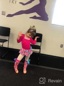 img 3 attached to 🌈 Stunning Jojo Siwa By Danskin Girls' Big Rainbow Bows Dress for Dancing in Style!