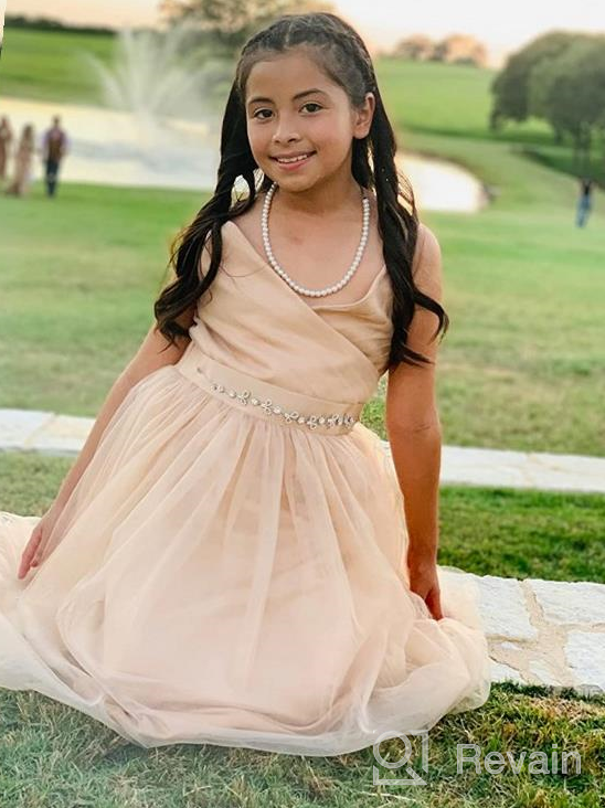 img 1 attached to Stunning Glamulice Lace Flower Girl & Bridesmaid Dresses for Weddings & Pageants review by Johnny Santana