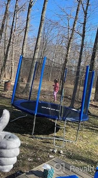 img 1 attached to Kids Trampoline With Enclosure Net - ASTM And CPSIA Approved For Safe Bounce Outdoor Backyard Fun In 8FT, 10FT, 12FT, 14FT & 16FT Sizes review by Joe Jimenez