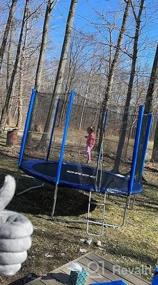 img 5 attached to Детский батут с ограждающей сеткой - одобрен ASTM и CPSIA для безопасного прыжка на открытом воздухе на заднем дворе в размерах 8 футов, 10 футов, 12 футов, 14 футов и 16 футов