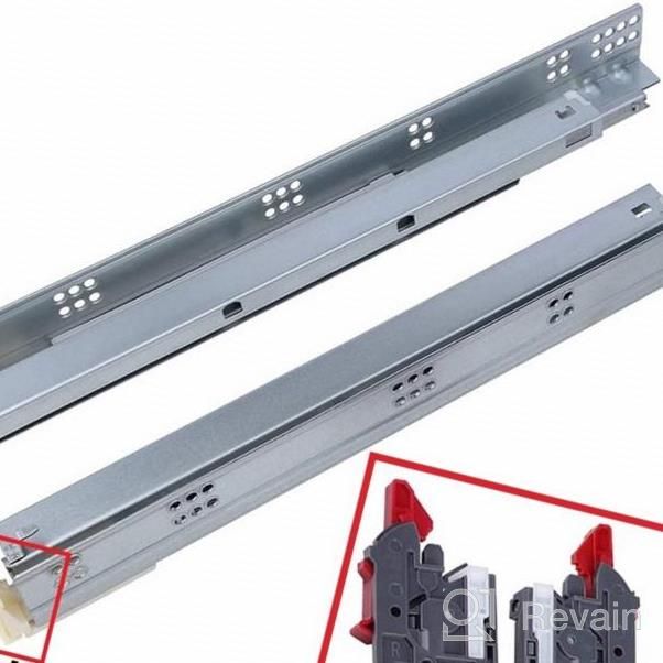 img 1 attached to Gobrico Heavy Duty Self-Close Drawer Slides With Full Extension And Mounting Kit - 5 Pairs (10 Pieces) review by Peter Boisvert