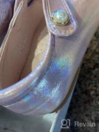 img 1 attached to STELLE Girls Flats Slip T12 White Girls' Shoes in Flats review by Brian Nelson