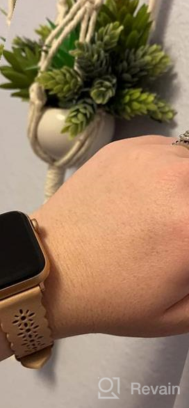 img 1 attached to Genuine Leather Apple Watch Band 38Mm 40Mm 41Mm 42Mm 44Mm 45Mm 49Mm Women, Slim Thin Lace Leather IWatch Bands With Classic Clasp For Series 8 7 6 5 4 3 2 1 Ultra SE review by Mike Zeigler