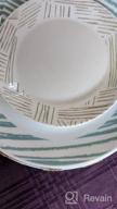 img 1 attached to Geometrica Corelle Everyday Expressions 12-Pc Dinnerware Set For Service Of 4 - Durable, Eco-Friendly Higher Rim Glass Plates And Bowls - Microwave And Dishwasher Safe review by Monica Kittling