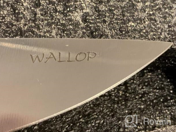 img 1 attached to Jane Series 5'' Senior Steak Knife Set Of 4 - High Carbon German Stainless Steel & Pakkawood Handle Ergonomics Design review by Blake Clemons