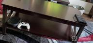 img 1 attached to Modern Chic And Functional White Coffee Table With Storage Shelf For Your Living Room review by Dave White