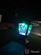 img 1 attached to 2 Pack Solar Post Cap Light For Outdoor Garden Fence Deck - Waterproof Colorful LED String Fairy Light Modern Decorative Pathway Patio Yard Landscape. review by Todd Roybal