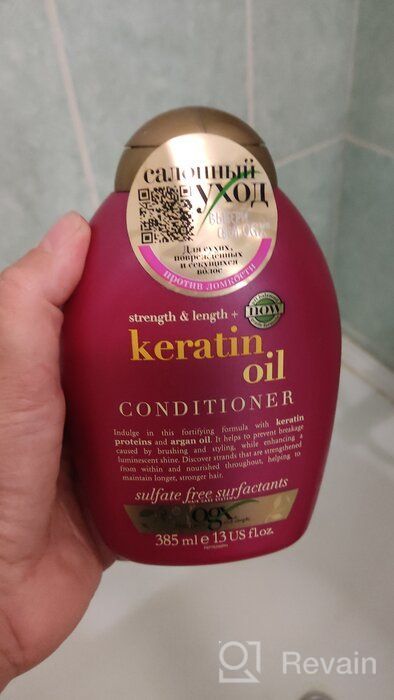 img 1 attached to OGX conditioner Anti-Breakage Keratin Oil for damaged hair, 385 ml review by Vanchay Kokram (.) ᠌