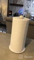 img 1 attached to Handmade White Marble Paper Towel Holder With Stand - Elegant & Durable Kitchen Towel Rack For Wrapping Paper & Hand Towels review by Dylan Aaronson