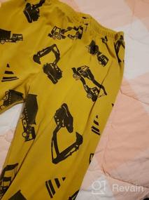 img 6 attached to Пижамный комплект для малышей для мальчиков - футболка и штаны для грузовиков для детей в возрасте от 1 до 14 лет