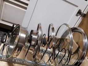 img 8 attached to Maximize Your Kitchen Space With AHNR'S 10+ Pans And Pots Lid Organizer Rack Holder In Red