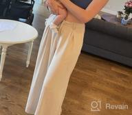 img 1 attached to Effortlessly Chic: Tronjori Women'S High-Waisted Wide Leg Palazzo Pants In Regular Sizes review by Tamanika Evans