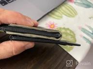 img 1 attached to 💼 Sleek and Durable Carbon Fiber Wallet with Black Leather Finish review by Victor Anderson