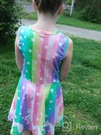 img 1 attached to Colorful And Adorable: UNICOMIDEA Sleeveless Dress For Girls, Perfect For Summer Casual Or Party Time! review by Michelle Sanders