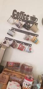 img 7 attached to Настенная подставка для кофейных кружек HULISEN: 12 прочных крючков, металлический знак и нержавеющая вешалка для чайных чашек для кухни, офиса и бара