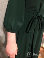img 1 attached to Women'S Elegant Audrey Hepburn Style Round Neck 3/4 Sleeve Swing Maxi Dress With Long Belt & Pockets review by Kevin Silver