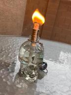 img 1 attached to LANMU Glass Skeleton Table Torch For Outdoor Patio And Garden, DIY Halloween Decorations, Perfect For Party, Thanksgiving, And Christmas review by Charles You