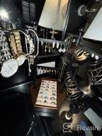 картинка 1 прикреплена к отзыву Ореховый стенд с регулируемой высотой для ювелирных изделий: хранит и показывает ожерелья, серьги, кольца, браслеты на 6 ярусах. от Tyshawn Adams