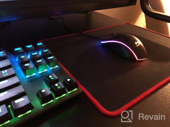 img 1 attached to HyperX Pulsefire Surge - RGB Wired Gaming Mouse with Pixart 3389 Sensor 🖱️ up to 16000 DPI, 6 Programmable Buttons, Ergonomic Design, Compatible with Windows 10/8.1/8/7 - Black review by Abhey Rai ᠌