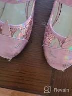 img 1 attached to Sparkle and Shine: Furdeour Wedding Princess Glitter Cosplay Girls' Flat Shoes review by Mike Rogers