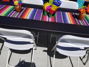 img 6 attached to Add Vibrant Colors To Your Special Occasions With Trlyc'S Mexican Table Runner Pack Of 6 - Perfect For Weddings, Birthday Parties, And Banquets