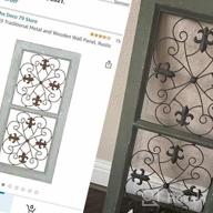 img 1 attached to Stylish Window Inspired Wall Art - 10" X 1" X 25" Deco 79 Wood Scroll With Metal Scrollwork Relief In White review by Dale Mankad