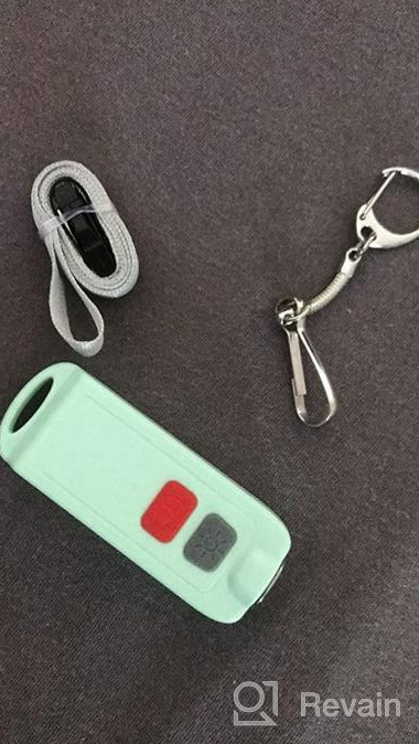 img 1 attached to USB Rechargeable Waterproof 130 DB Security Panic Button Siren Whistle With LED Light Self Defense Personal Alarm Keychain For Women Safety Sound Alert Device Key Chain By WETEN (White) review by Bruno Gilbert