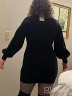 img 1 attached to EXLURA Women'S Mock Neck Ribbed Long Sleeve Mini Sweater Dress - Cute & Bodycon Pullover review by Kaushik Inlawker