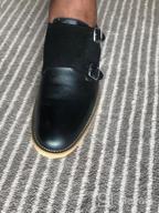 img 1 attached to Optimized Search: Men's Milan Leather Suede Double Loafer Shoes - Loafers & Slip-Ons review by Anthony Rael