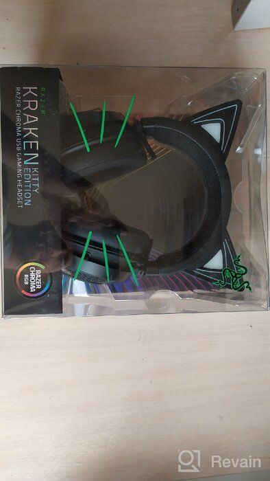 img 2 attached to 💖 Razer Kraken Kitty RGB Gaming Headset: Immersive THX 7.1 Surround Sound, Chroma Lighting, Noise Cancelling Mic - Lightweight Aluminum Frame - PC Gaming, Quartz Pink review by Kero Montes