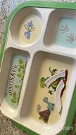img 1 attached to 5Pcs Dinosaur Dinnerware Set For Kids | Bamboo Plate, Utensils & Bowls | Toddler Self-Feeding Dishes Dishwasher Safe review by John Goerge