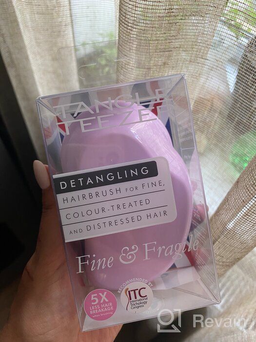 img 1 attached to Fragile Fine Hair Detangling Brush - TANGLE TEEZER, Mint Violet review by Ada Dudek