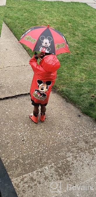 img 1 attached to 💦 Stay Dry in Style: Disney Little Slicker Umbrella Rainwear for Boys review by James Turpin