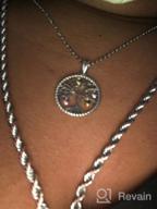 img 1 attached to Sterling Silver Tree of Life Necklace - Ideal Family Tree Pendant Jewelry Gifts for Women, Girls, Moms, Wives, Children, and Grandmas review by Alexis Thompson