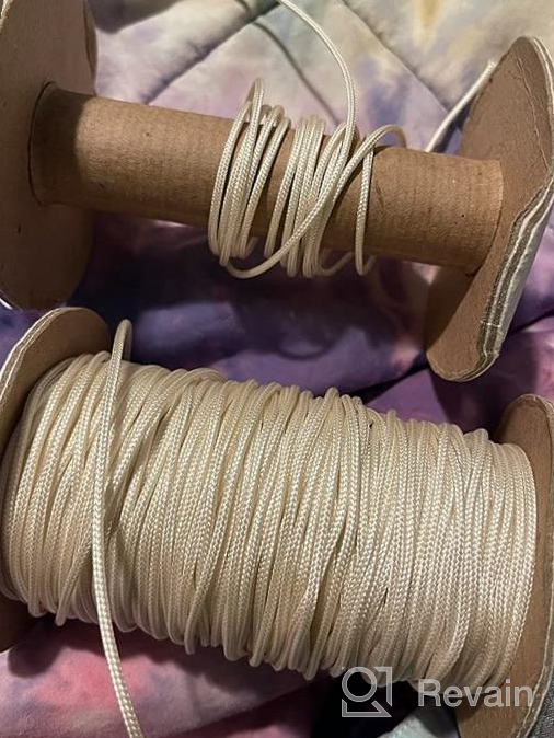 img 1 attached to Durable And Versatile Mini Blind Cord For Crafting And DIY - SGT Knots Polyester Lift Cord (100 Yds, Ivory) review by Brad Laverentz