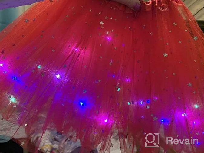 img 1 attached to Enchanting Girl Tutu Skirts: Illuminate Every Dance with Magic Light Princess Tulle Ballet Skirts review by Jessica Smith