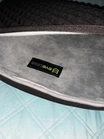 img 8 attached to 💼 Evecase Diamond Foam Neoprene Sleeve Bag for 12.9-14 Inch Laptop/Tablet, Splash & Shock Resistant - Black