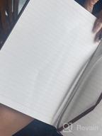 картинка 1 прикреплена к отзыву B5 Коричневый искусственная кожа блокнот - 320 пронумерованных страниц, блокнот в клетку/линию с 100 г/м² плотной бумагой, внутренний карман и 7,6'' X 10'' мягкая обложка от Natalie Lee